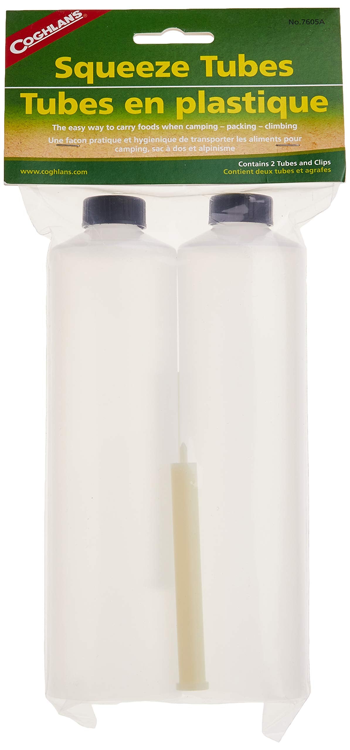 Coghlan's squeeze tubes with clear 8 oz body for camping sauces