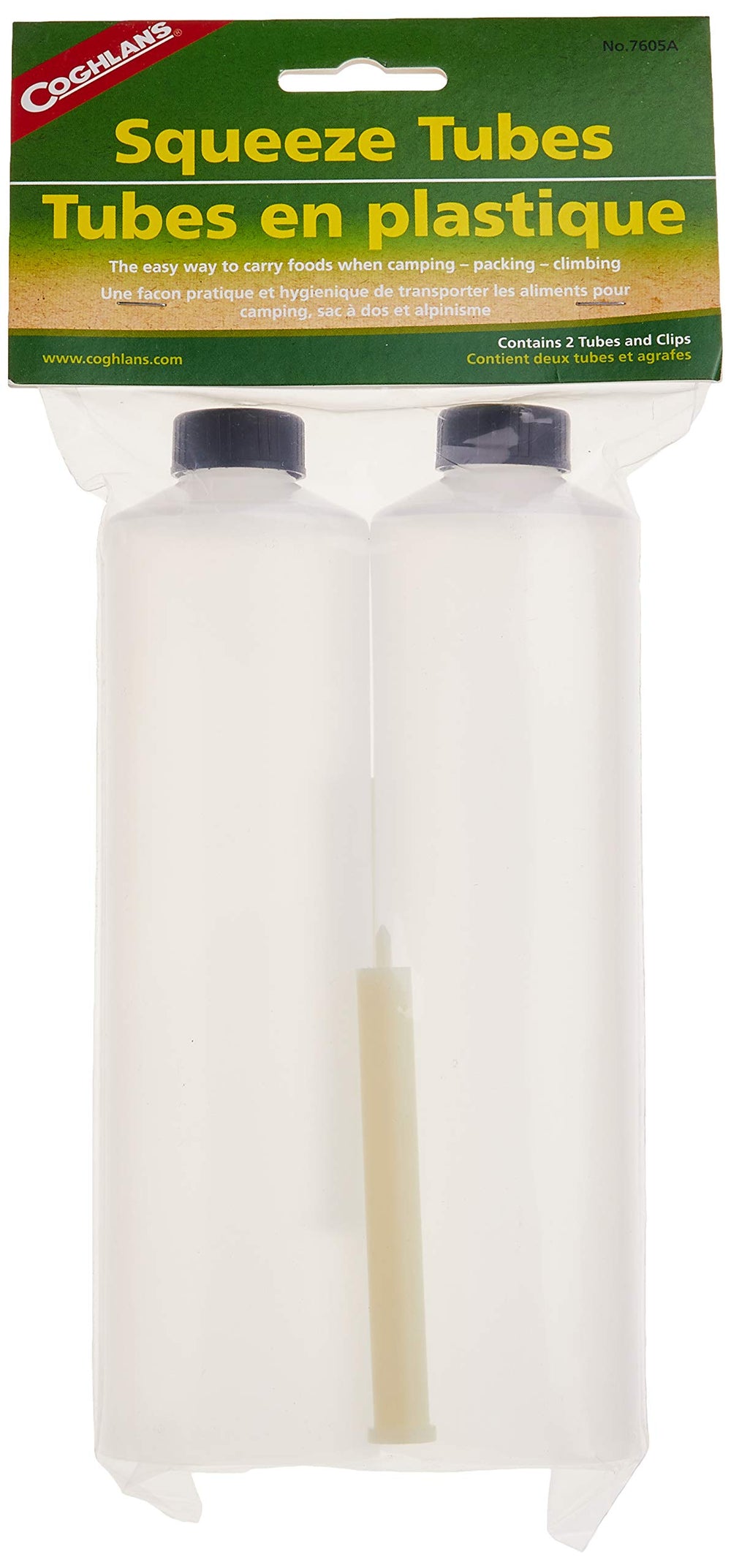Coghlan's squeeze tubes with clear 8 oz body for camping sauces