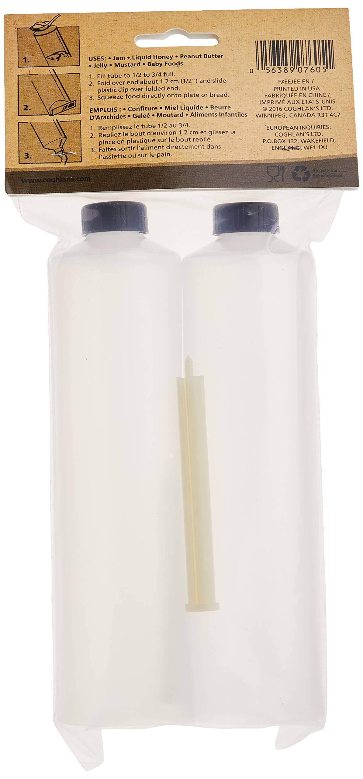 Coghlan's squeeze tube showing the easy-roll clip for mess-free use