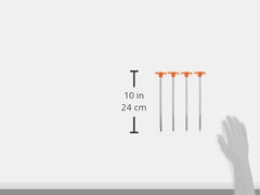 Coghlan's steel nail pegs with corrosion-resistant finish for wet conditions.