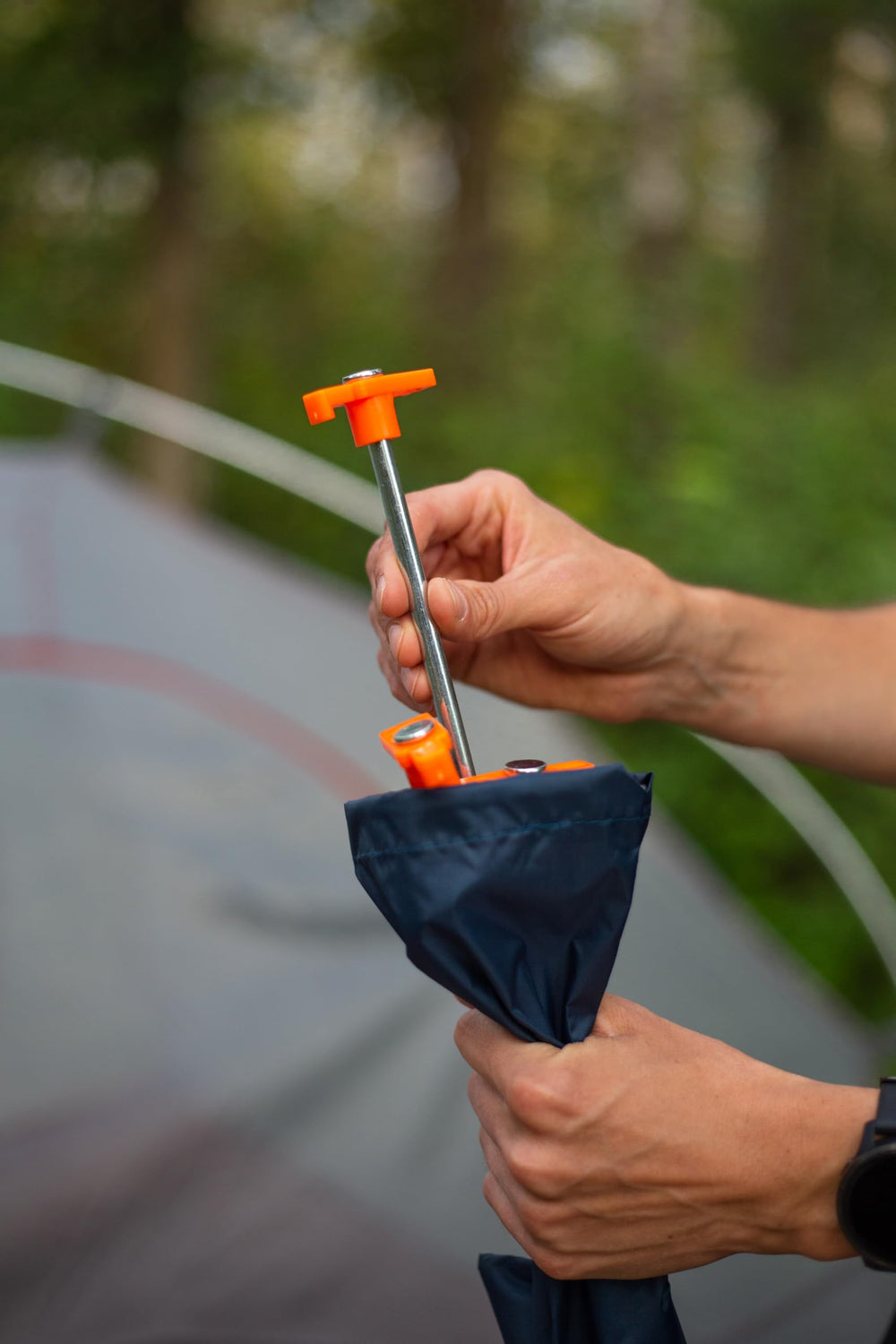 Coghlan's 10-inch pegs provide a firm hold for tents and canopies.
