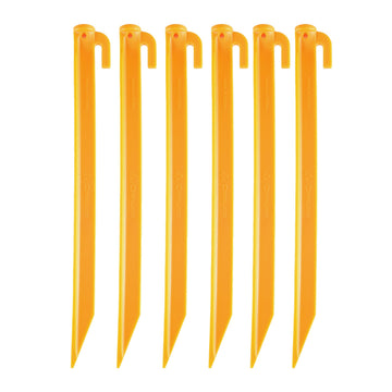 Coghlan's tent pegs in bright yellow improve visibility and campsite safety.