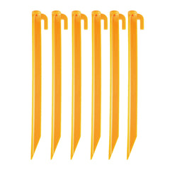 Coghlan's tent pegs in bright yellow improve visibility and campsite safety.