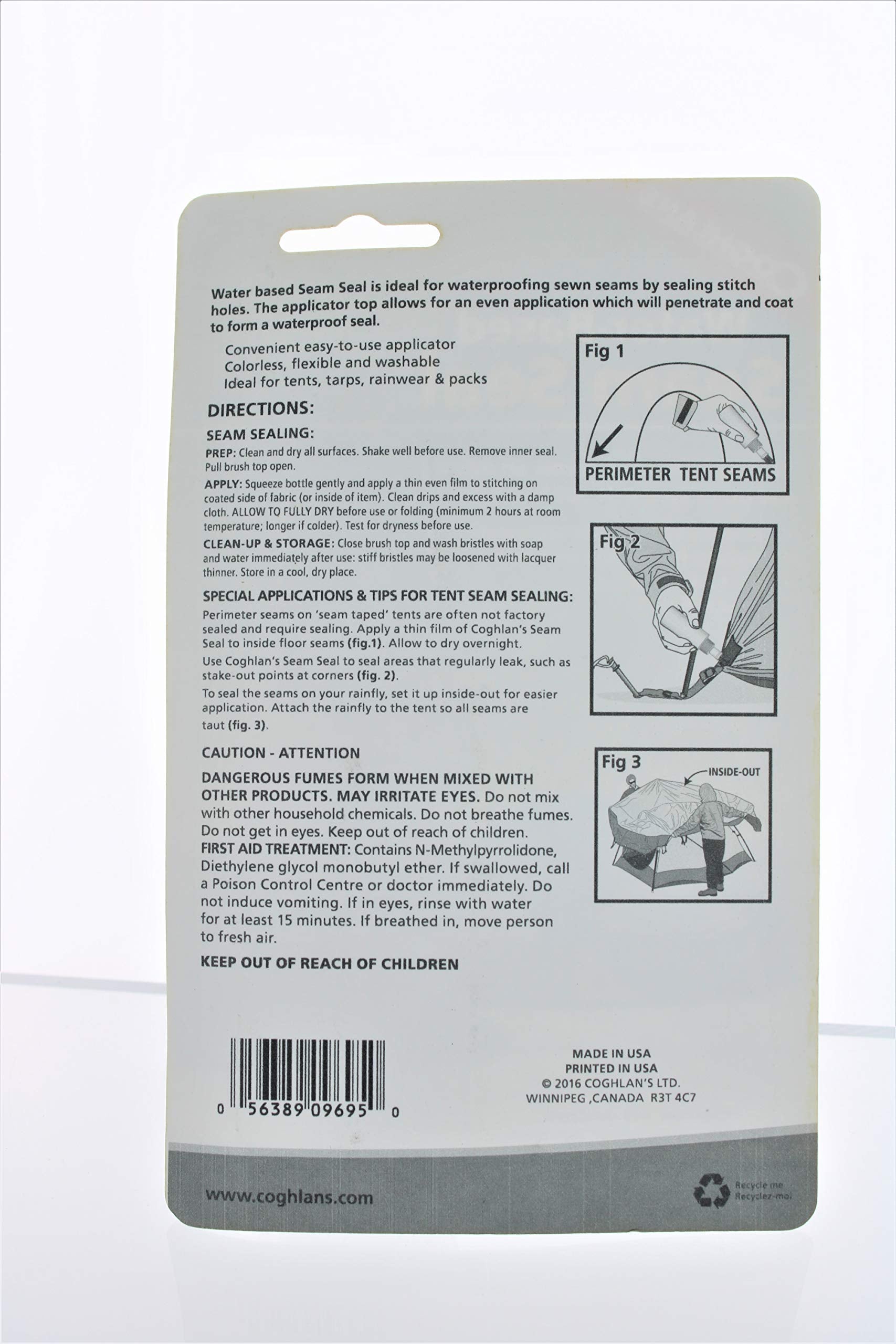 Coghlan's seam sealer applicator ready for precise, mess-free application.