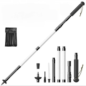 CoIerina illuminated hiking stick with extended length provides secure trail support.