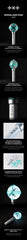 COKODIVE Txt Official Light Stick Ver.2 handheld glow for live performances