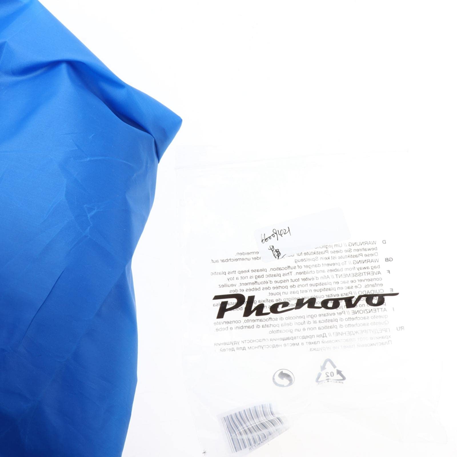 Blue LoveinDIY bag storing a yoga mat after class.