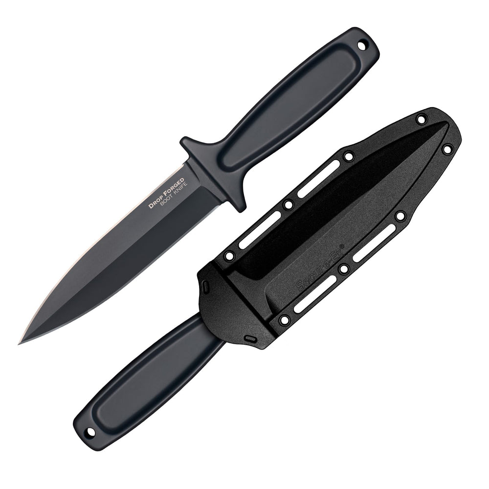 Cold Steel Drop Forged Boot Knife assembly with fixed blade