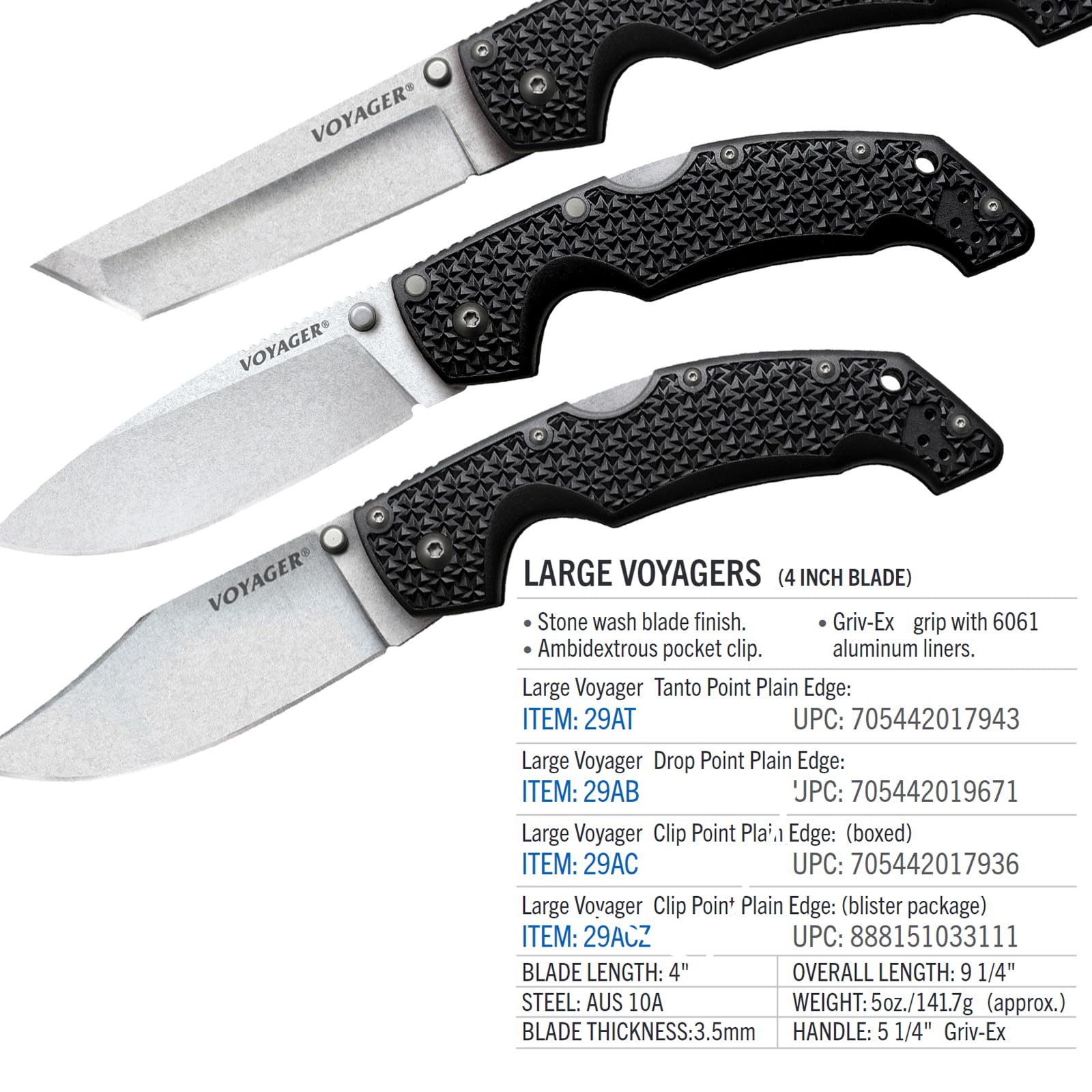 Ambidextrous pocket/belt clip included