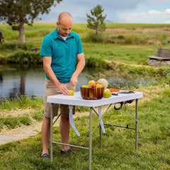 Coldcreek Outfitters portable washing station folded for compact storage and transport