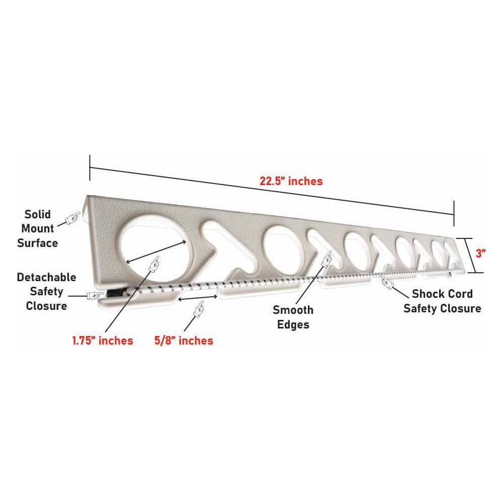 ColdTuna Ultimate Rod Sitter side mount showing compact wall integration