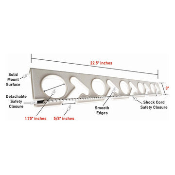 ColdTuna Ultimate Rod Sitter side mount showing compact wall integration