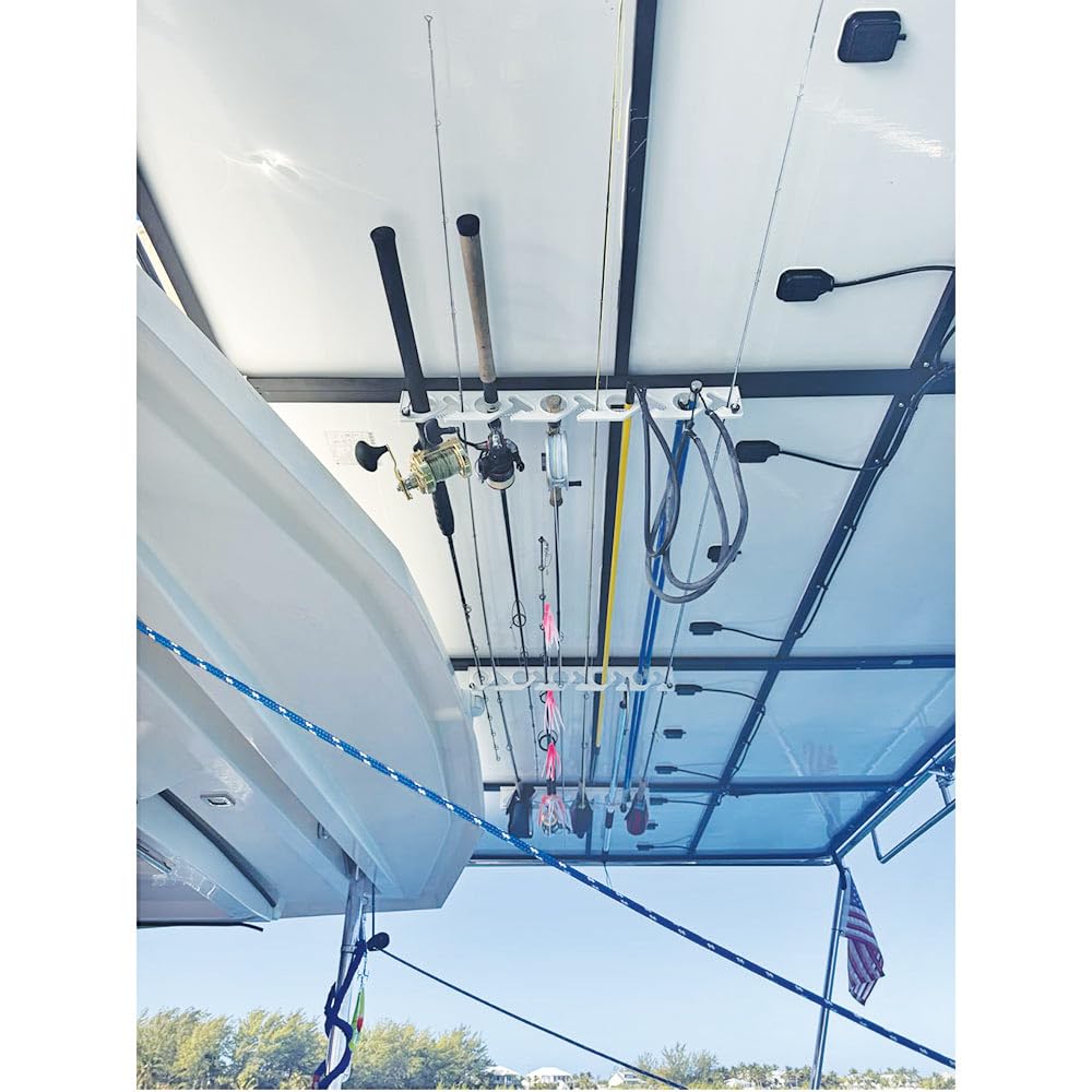 ColdTuna Ultimate Rod Sitter wall mount in a garage for quick access