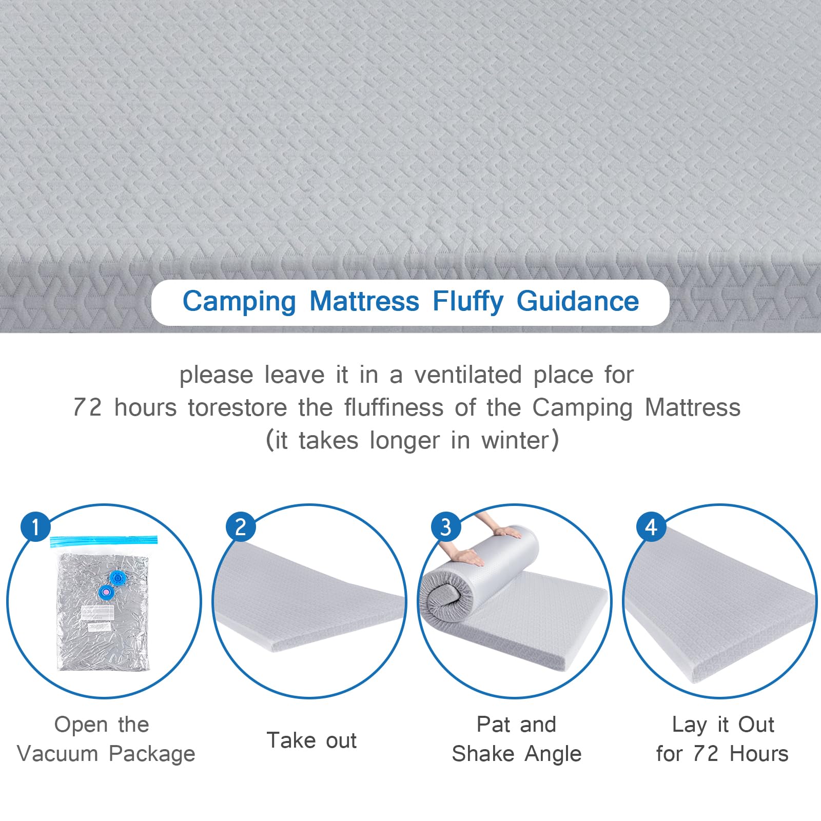 Coldwind camping pad in tent setup demonstrates compact footprint and comfort.