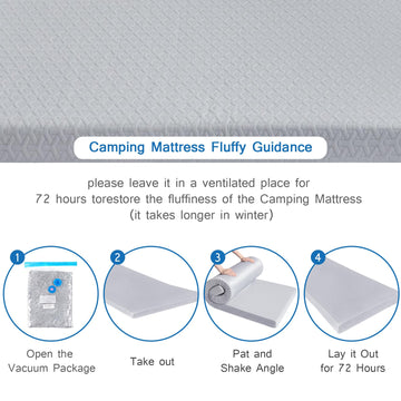 Coldwind camping pad in tent setup demonstrates compact footprint and comfort.
