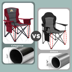 Colegence 600D Oxford fabric resists weather and cleans easily.