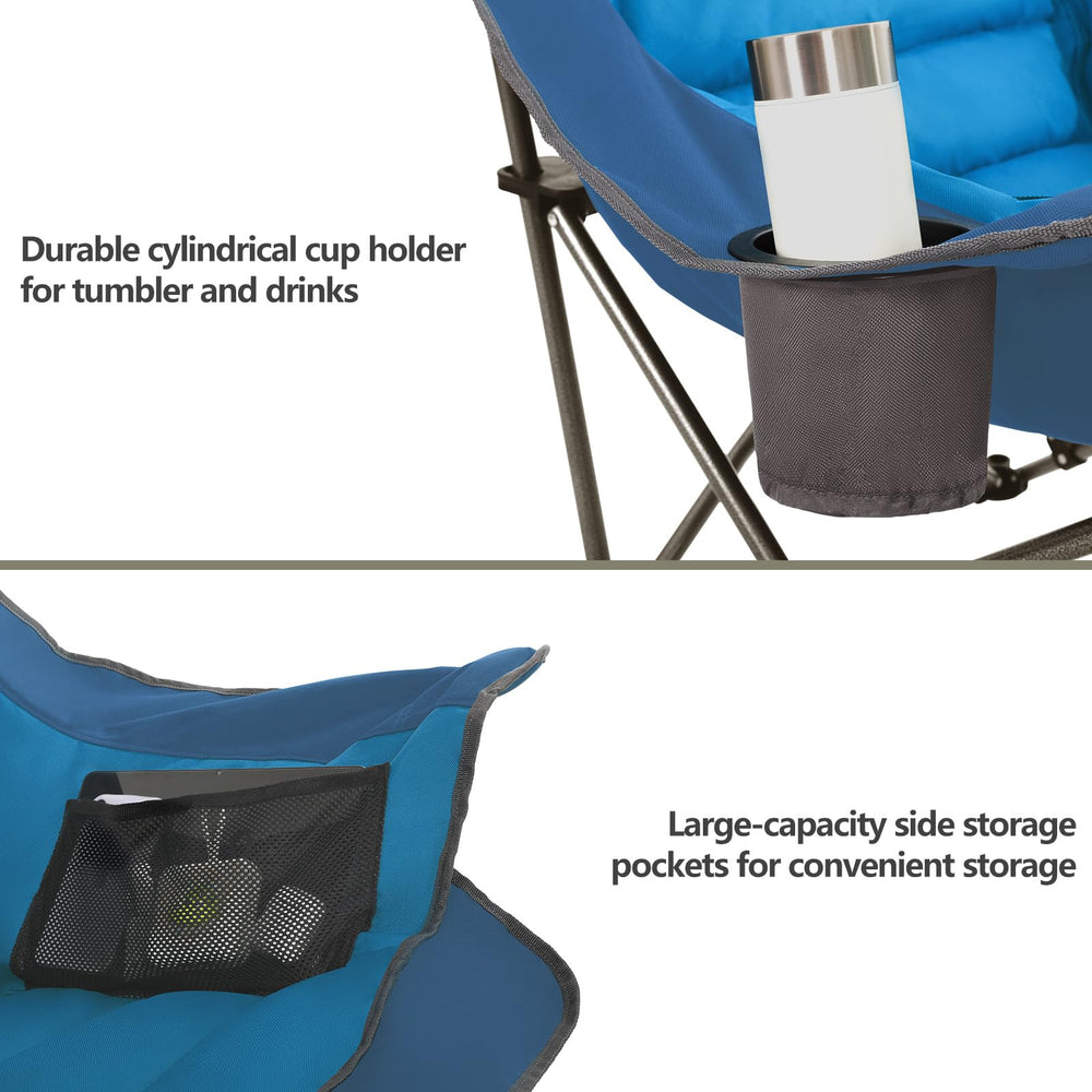 Colegence compact 13.3-pound chair with carry bag and backpack-style strap.
