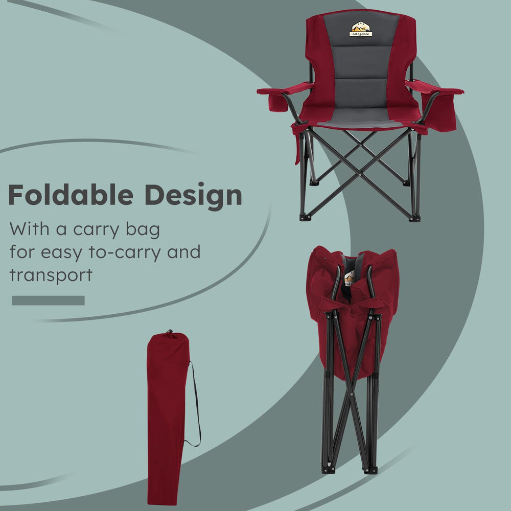 Colegence compact folding mechanism enables easy transport and storage.