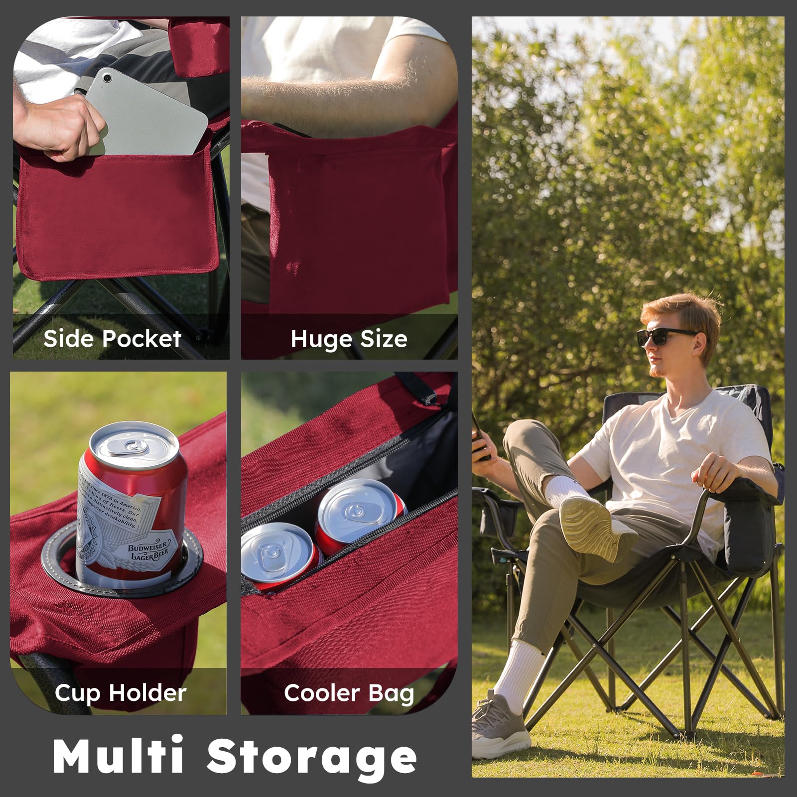 Colegence chair with cup holder offers easy beverage access