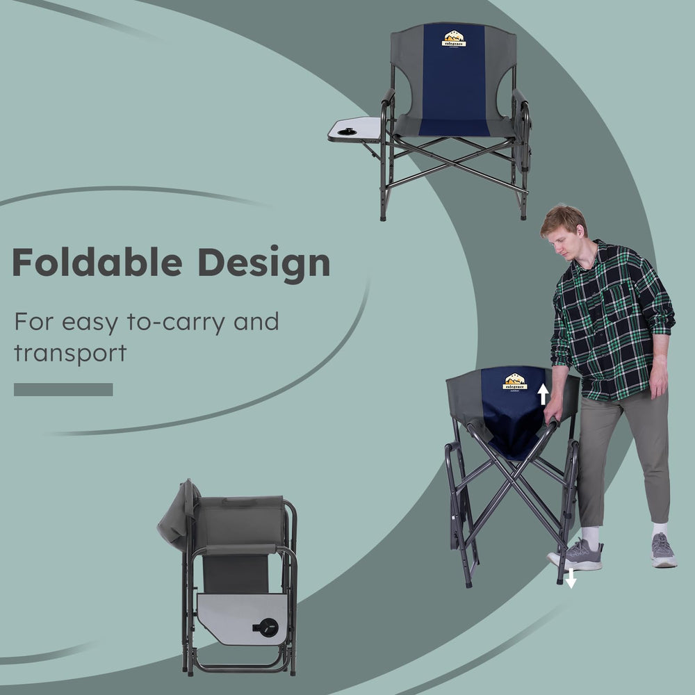 Colegence chair features built-in cup holders to keep drinks close