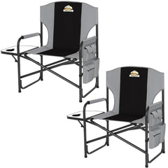 Colegence oversized directors chair outdoor set 2 with sturdy steel frame for rugged outdoor seating.