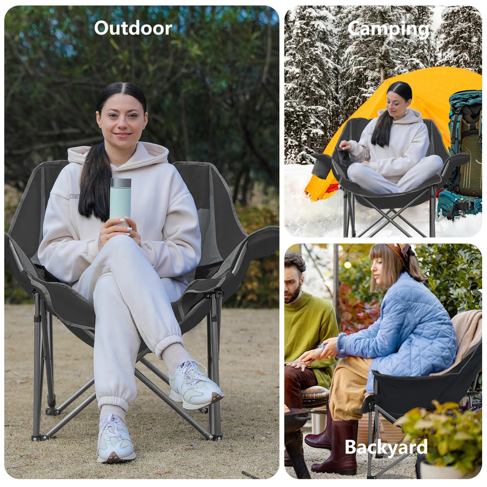 Colegence set of 2 chairs provides generous seating for group outings.