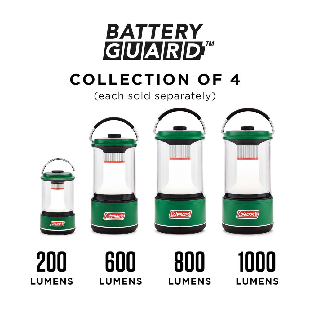 Coleman 1000L lantern backed by a 3-year warranty for durability.