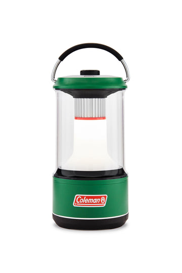 Coleman 1000L lantern with BatteryGuard preserves power for extended outdoor use.