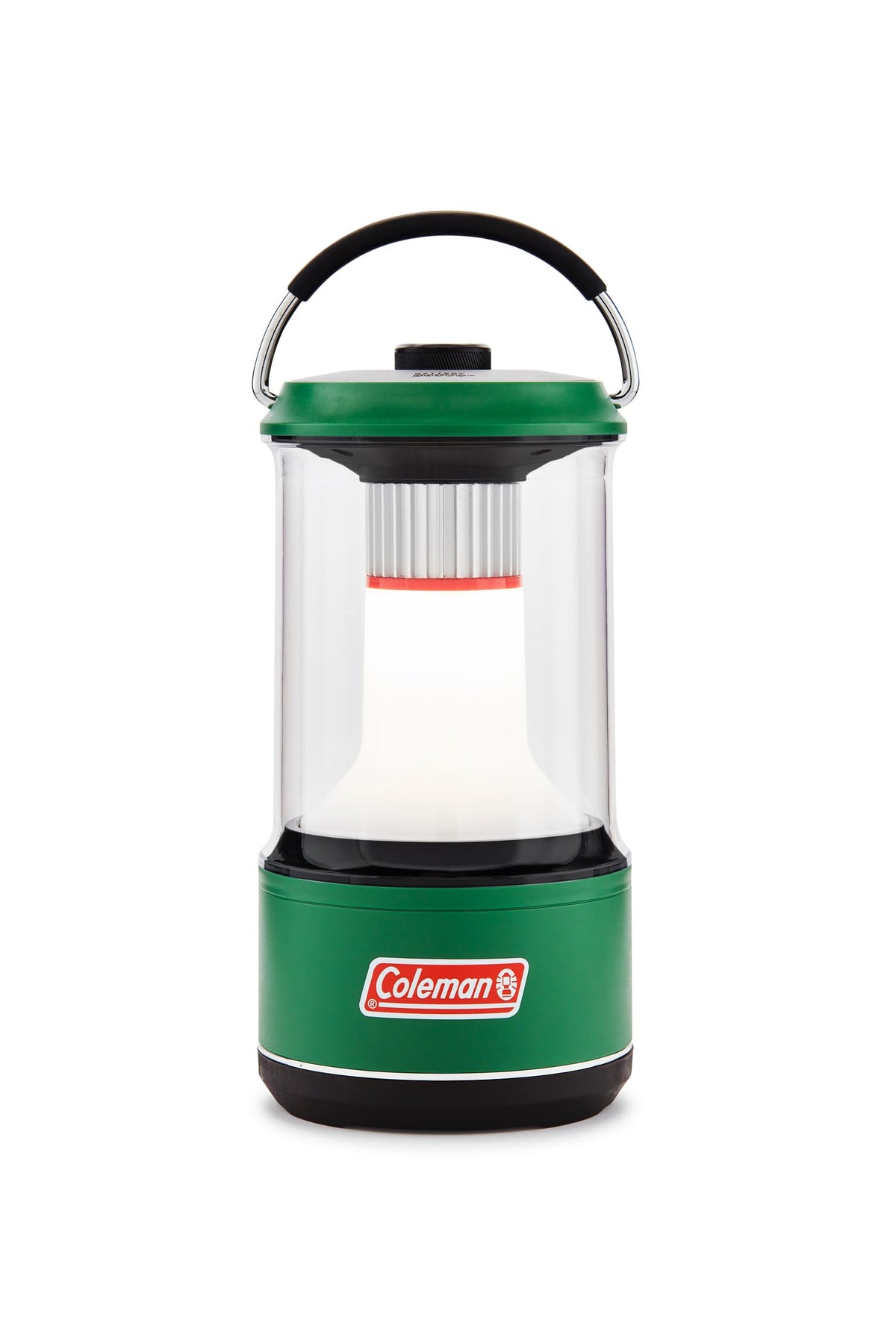 Coleman 1000L lantern with BatteryGuard preserves power for extended outdoor use.