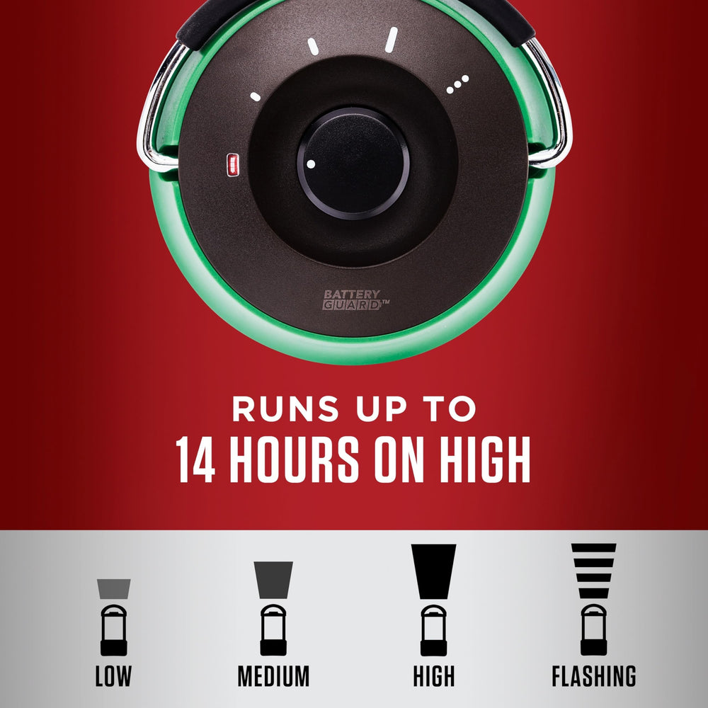 Coleman 1000L lantern uses lifetime LED bulbs for low maintenance.