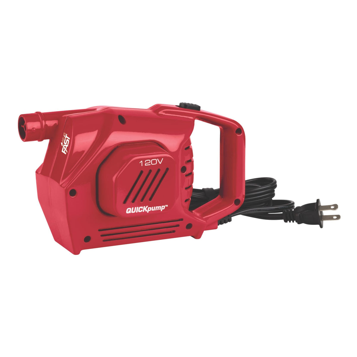Coleman 120V Electric Quick Pump inflates airbeds quickly for outdoor sleep comfort.