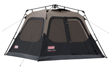 Coleman 4-Person Instant Cabin ready for quick setup and dry shelter on camping trips.