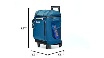 Coleman 42-can capacity, ample space for drinks and snacks on trips.