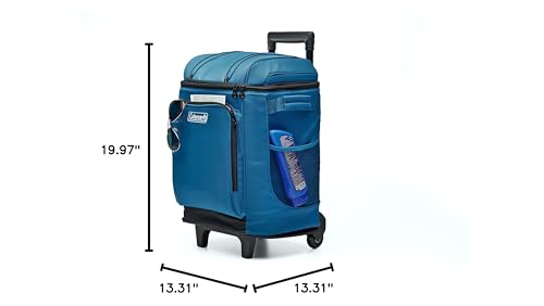 Coleman 42-can capacity, ample space for drinks and snacks on trips.