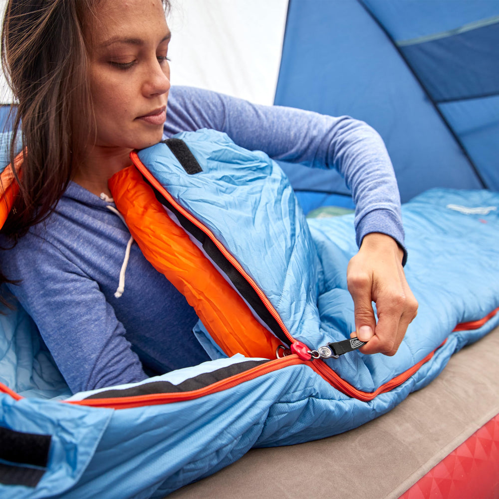 Coleman Big Bay foot ventilation demonstrates airflow for milder evenings