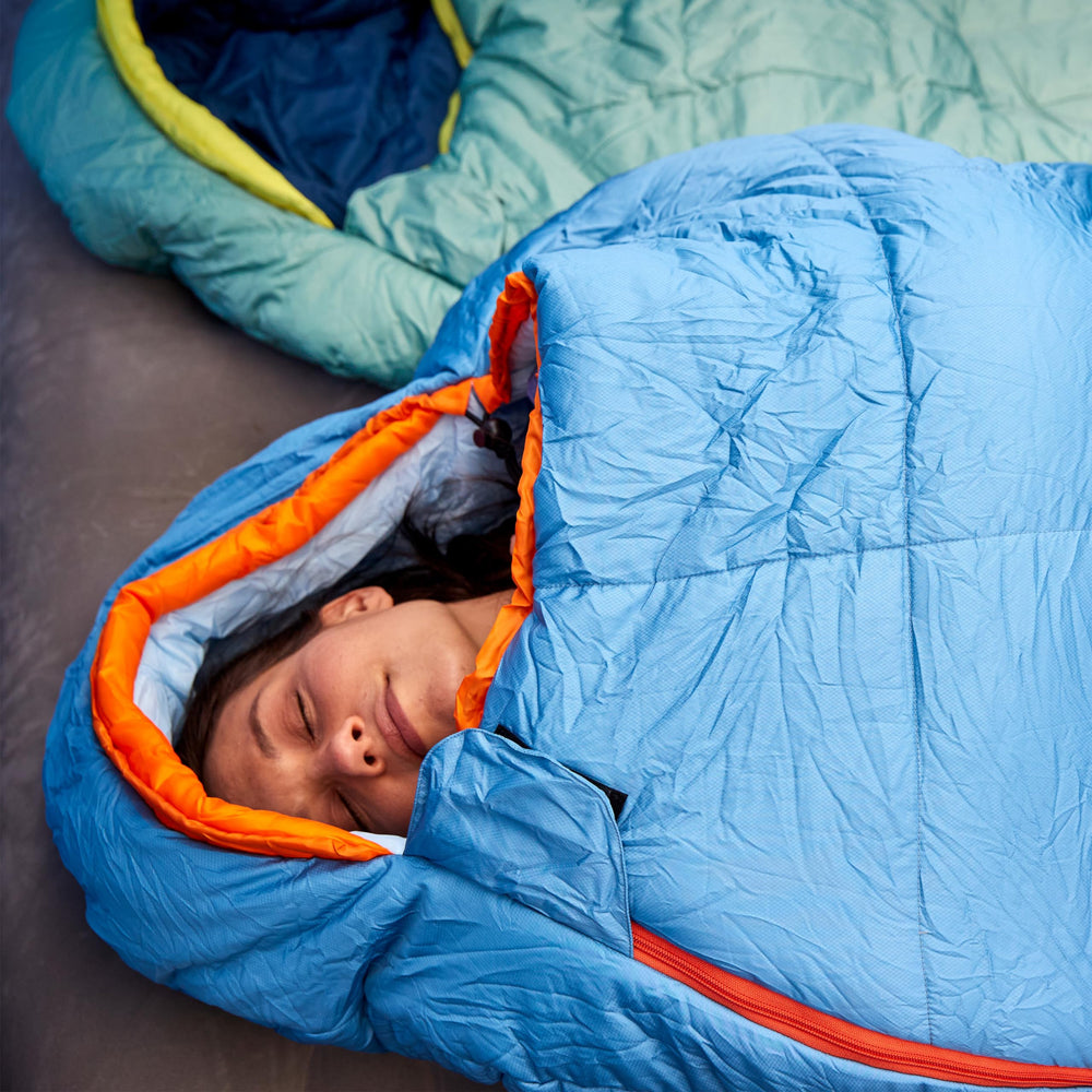 Coleman Big Bay ZipPlow zipper prevents snags for easy use