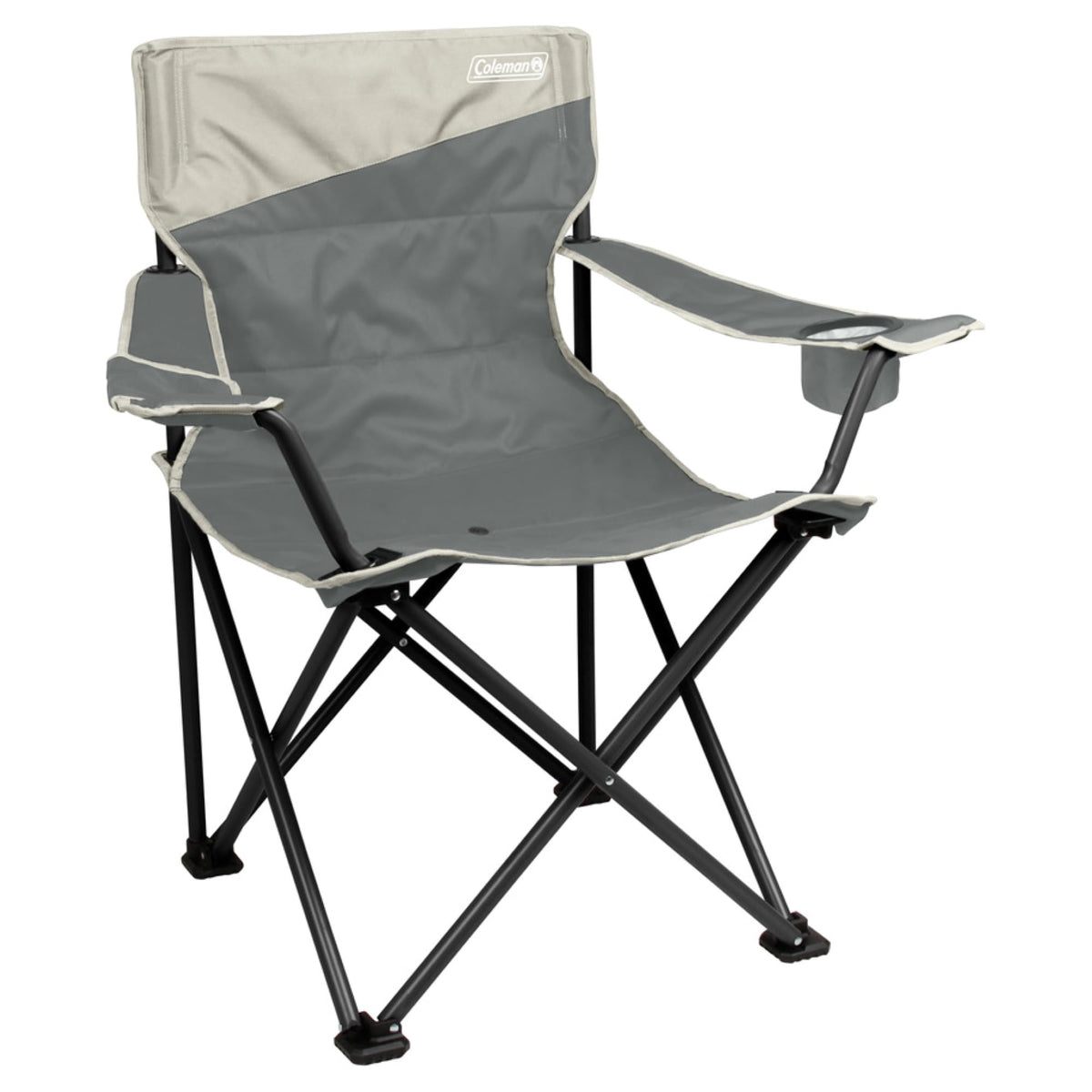 Coleman Big-N-Tall chair with side pocket and cup holder for essentials