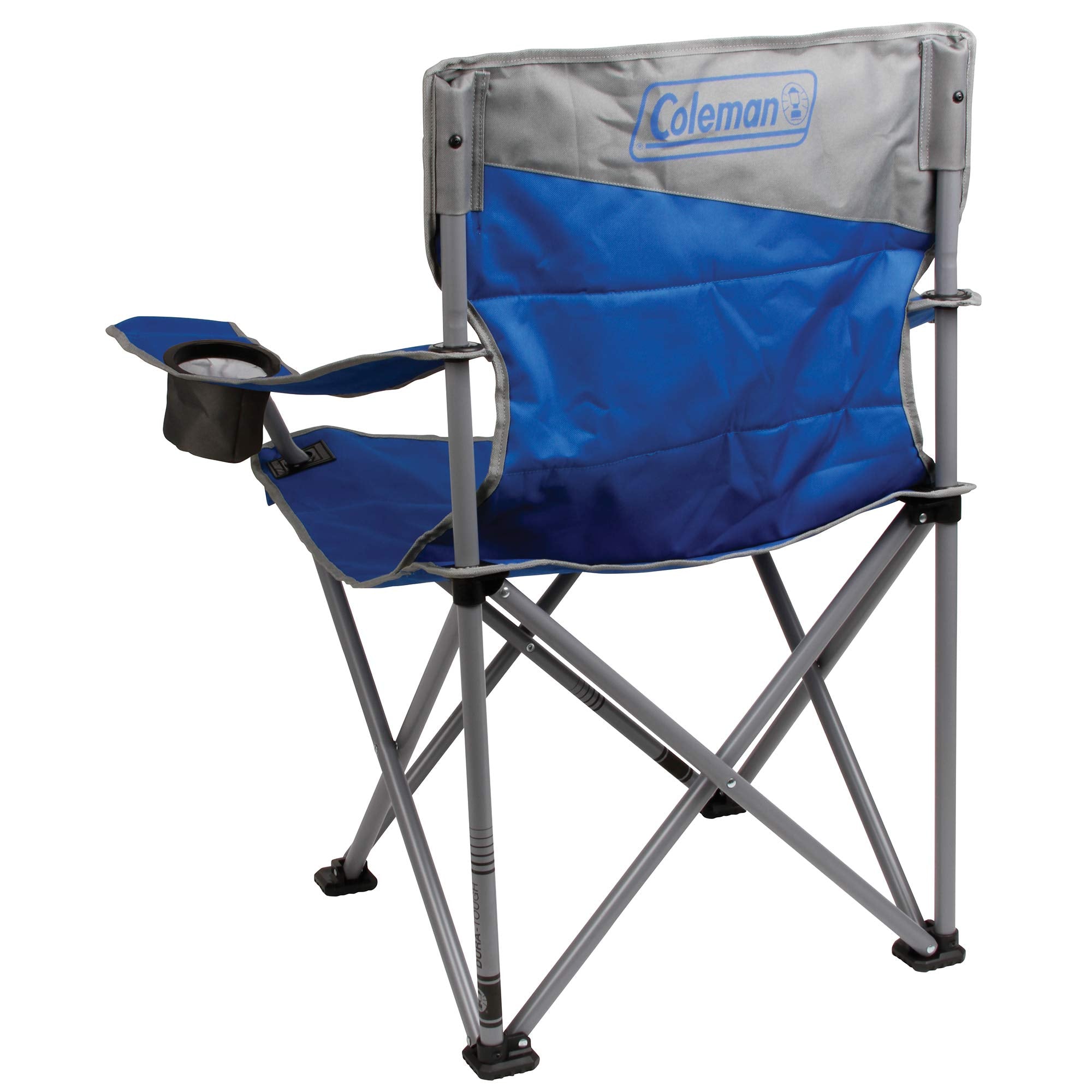 Coleman Big-N-Tall chair supports up to 600 lb for sturdy seating.
