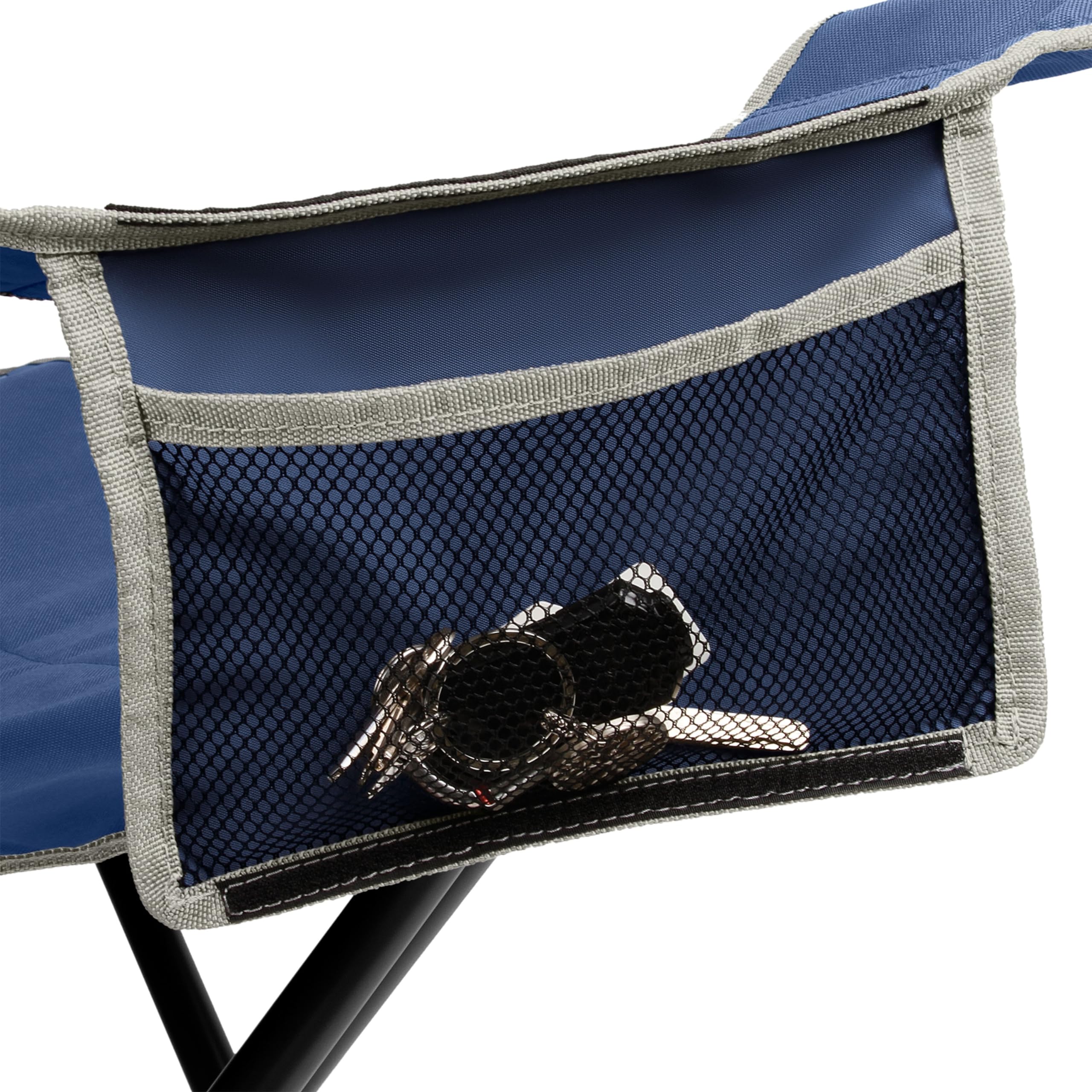 Coleman Big-N-Tall chair fabric is water-resistant for wet outdoor conditions