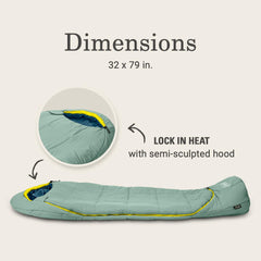 Coleman Big Bay foot-ventilation for adjustable airflow on warmer nights.