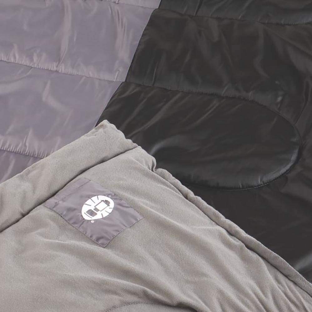 Coleman Biscayne bottom-vent zipper enables airflow on warmer nights
