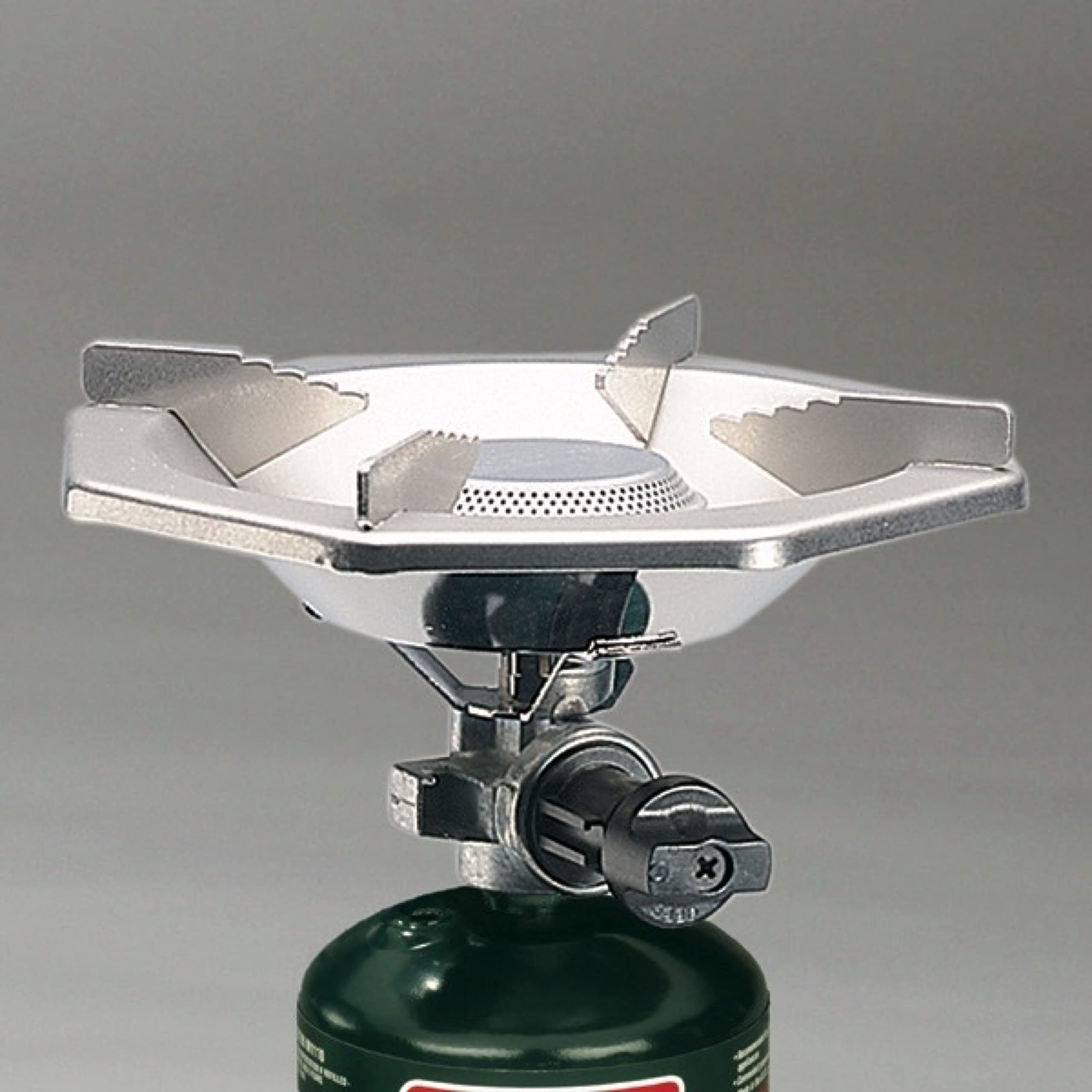 Coleman BottleTop provides up to 2.5 hours on high from a 16.4 oz cylinder