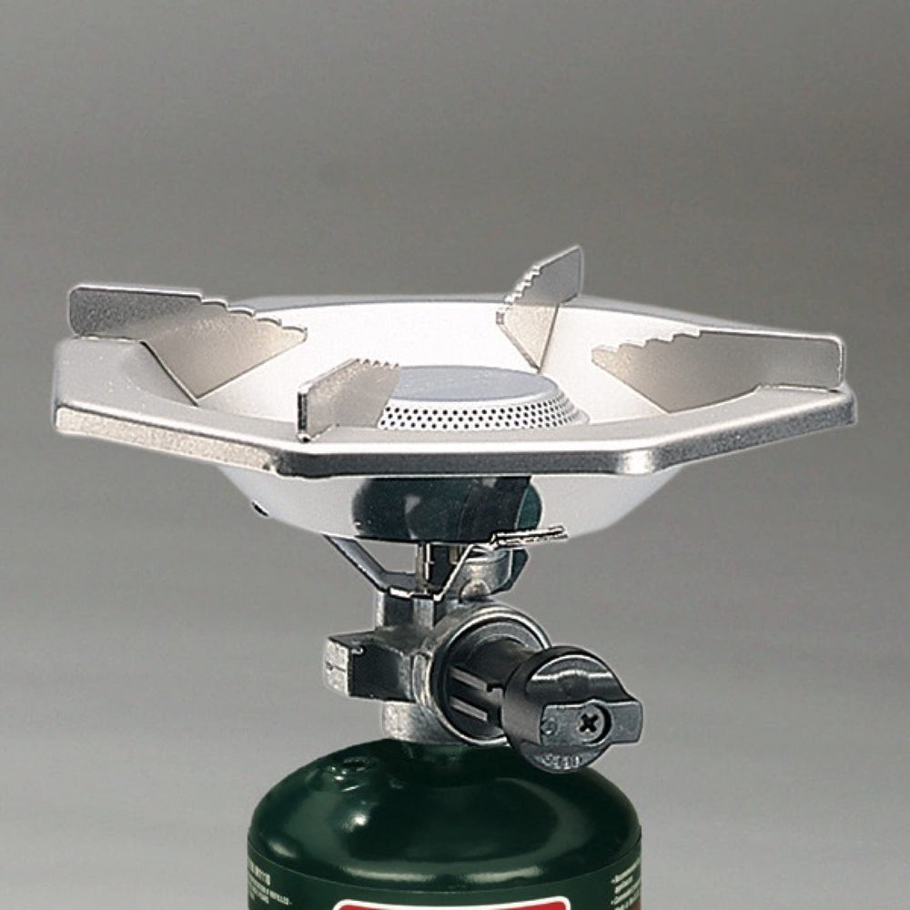 Coleman BottleTop provides up to 2.5 hours on high from a 16.4 oz cylinder