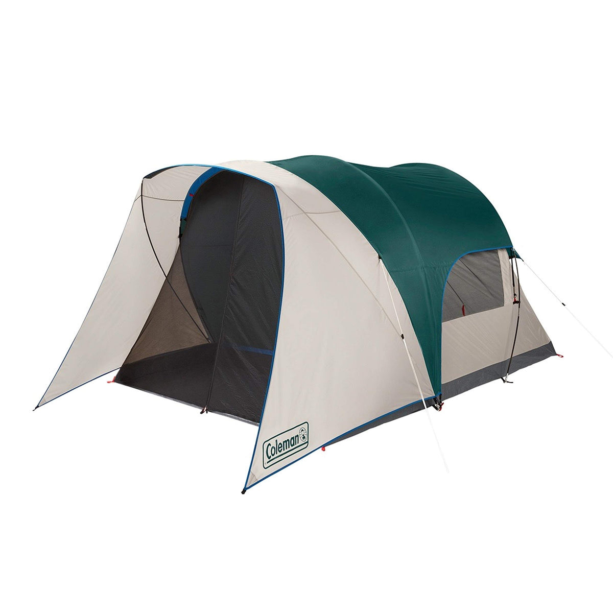 Coleman Cabin Tent with screened porch for bug-free relaxation and extra storage space.
