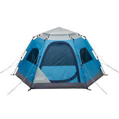 Coleman Camp Burst tent setup-45s showing quick pop-up shelter