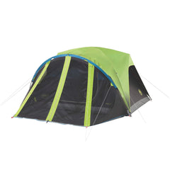 Coleman Carlsbad Dark Room exterior demonstrates sun-blocking tech for cooler mornings.
