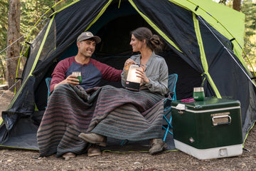 Coleman Carlsbad dark room sleeping interior offers cooler, darker rest.
