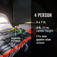 Coleman Carlsbad side view highlights compact yet practical setup for outdoor use