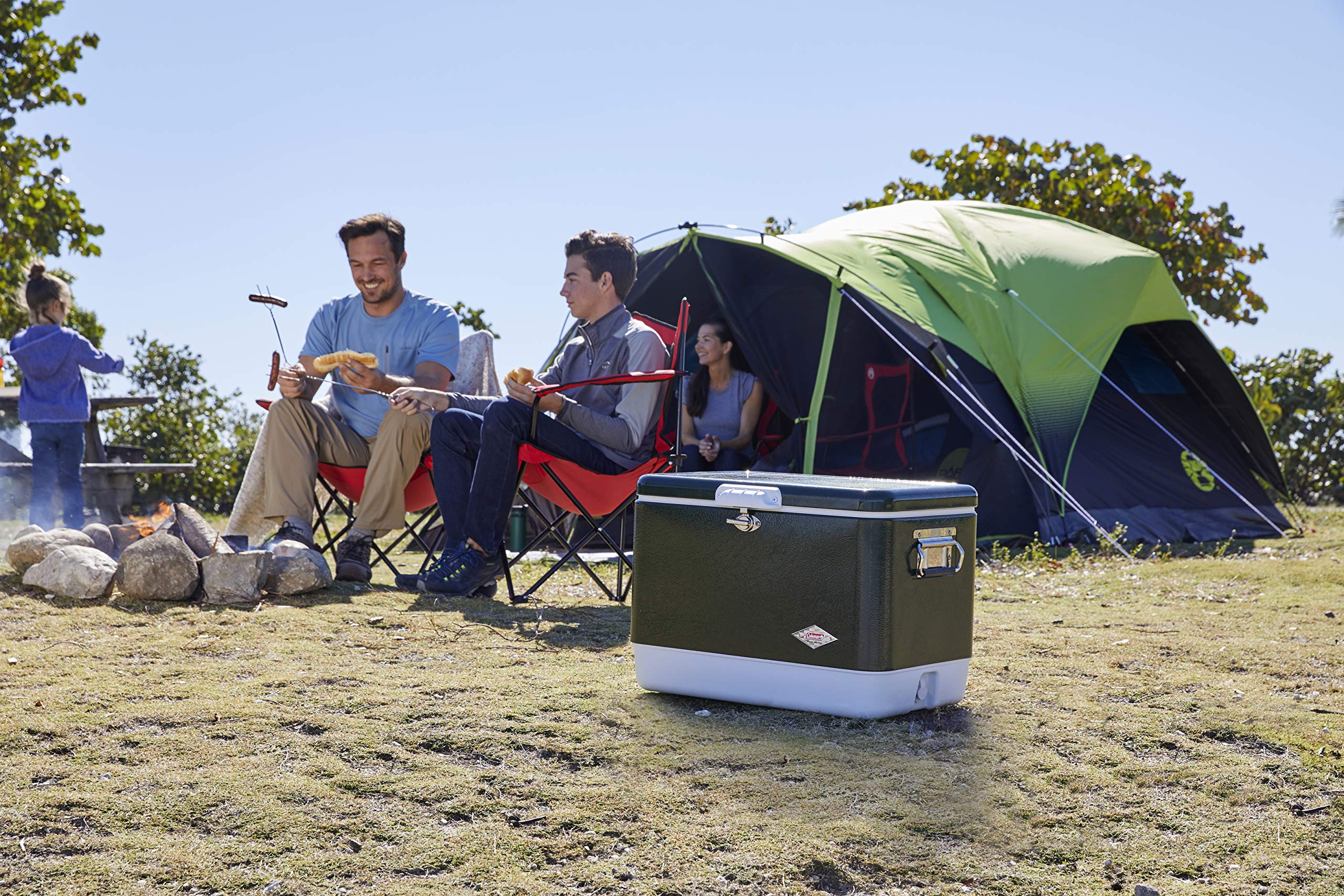 Coleman Carlsbad E-Port feature enables inside access to power.