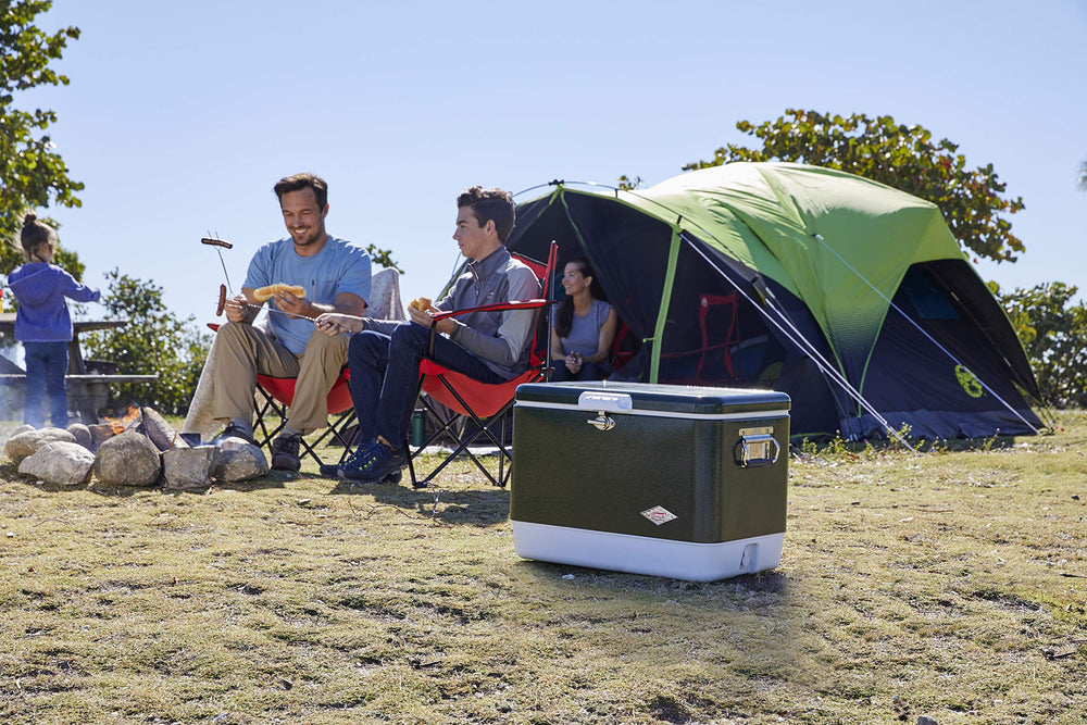 Coleman Carlsbad E-Port feature enables inside access to power.